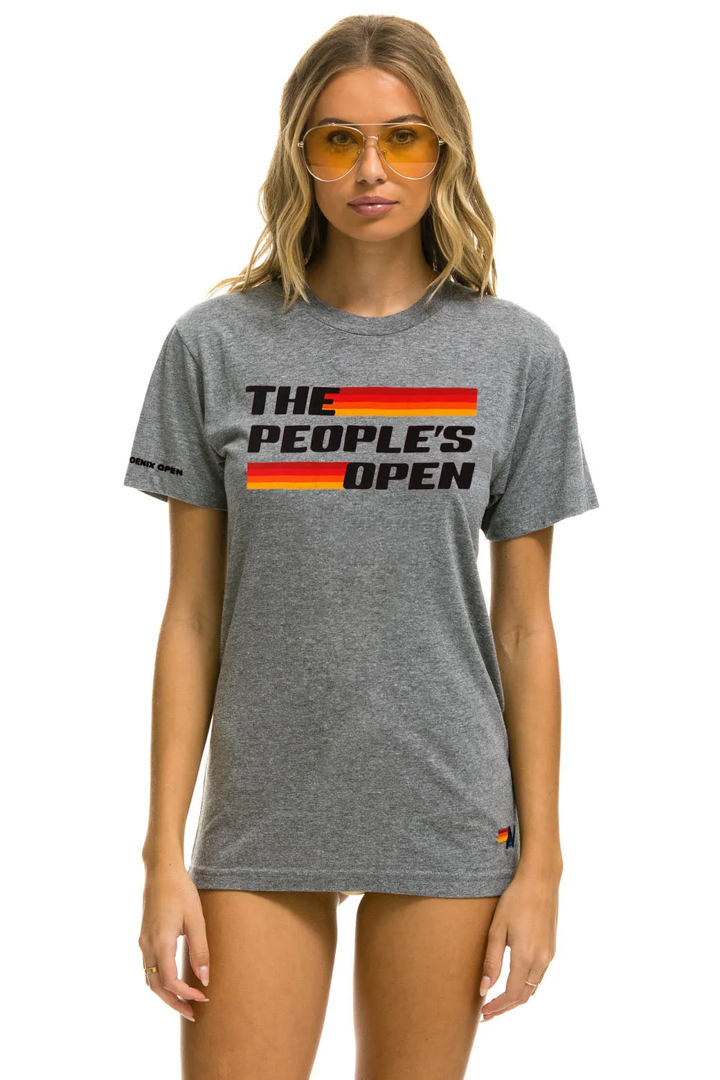 WM PHOENIX OPEN 2025 UNISEX CREW TEE - HEATHER sold by Aviator Nation