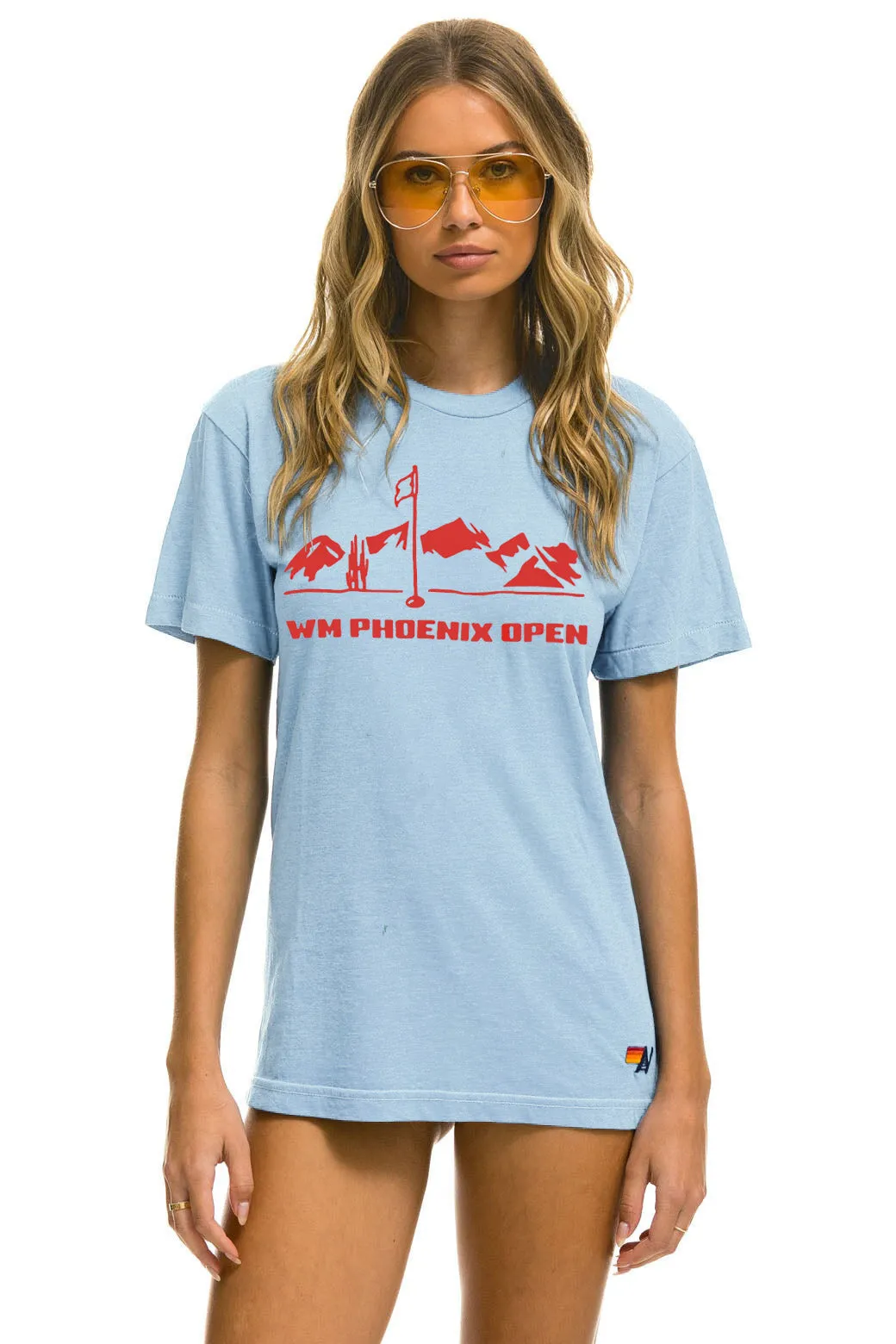 WM PHOENIX OPEN 2025 UNISEX CREW TEE - ICE sold by Aviator Nation