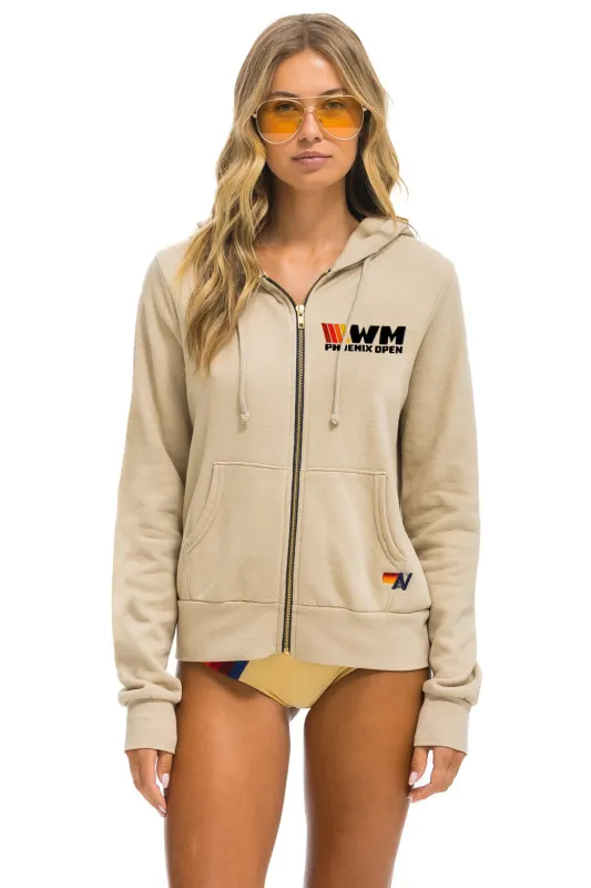 WM PHOENIX OPEN 2025 ZIP HOODIE - SAND sold by Aviator Nation