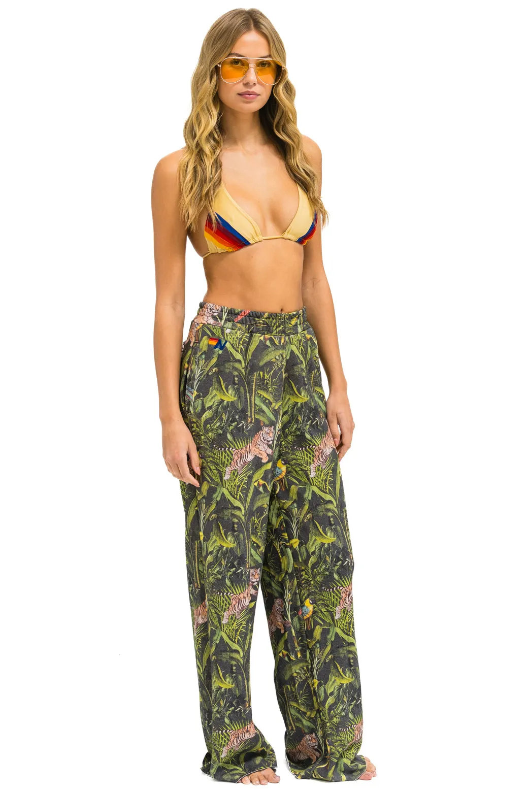 JUNGLE WIDE LEG POCKET SWEATPANTS - VINTAGE CHARCOAL sold by Aviator Nation product image thumbnail 2