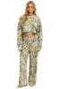 JUNGLE CROPPED CREW SWEATSHIRT RELAXED - SAND sold by Aviator Nation