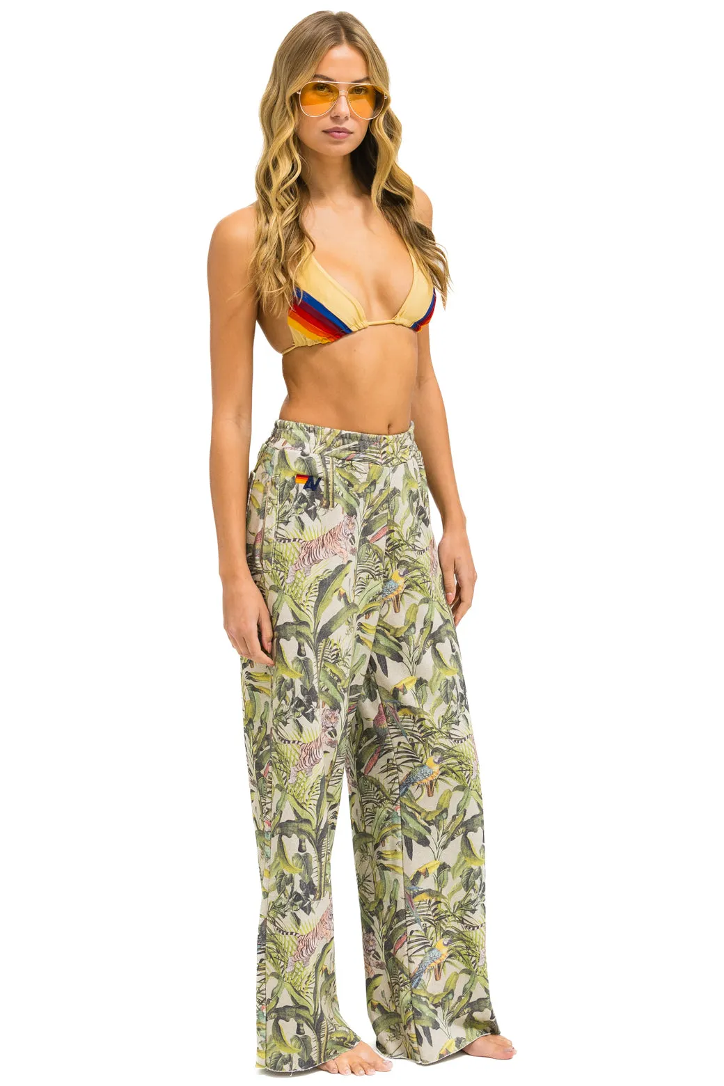 JUNGLE WIDE LEG POCKET SWEATPANTS - SAND sold by Aviator Nation product image thumbnail 2