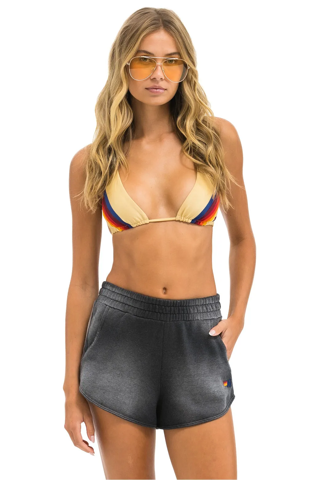 5 STRIPE POCKET CLUB SHORTS - FADED SMOKE sold by Aviator Nation product image thumbnail 4