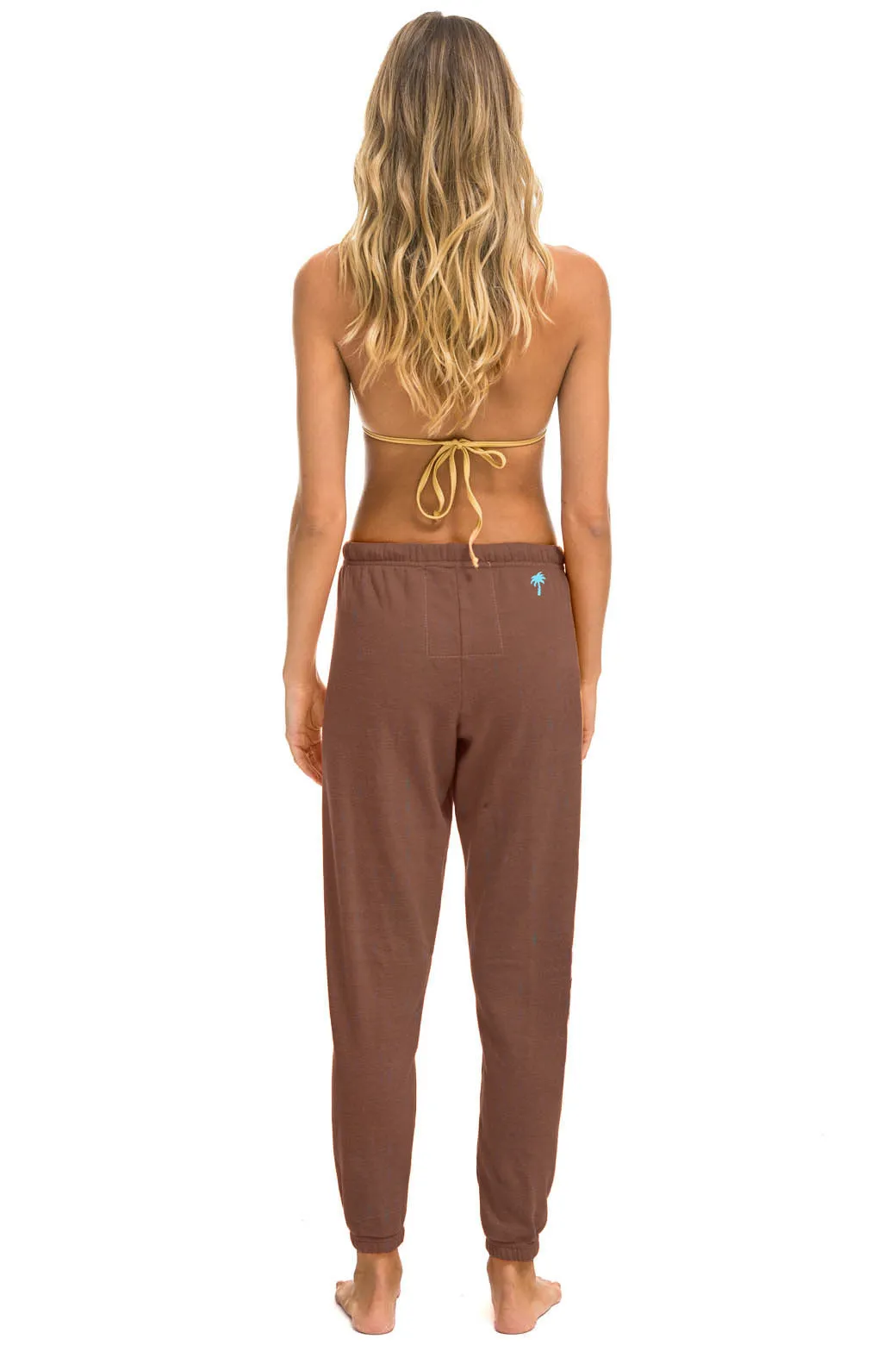 PALM TREE FESTIVAL ASPEN 2025 UNISEX SWEATPANTS - BROWN sold by Aviator Nation product image thumbnail 3
