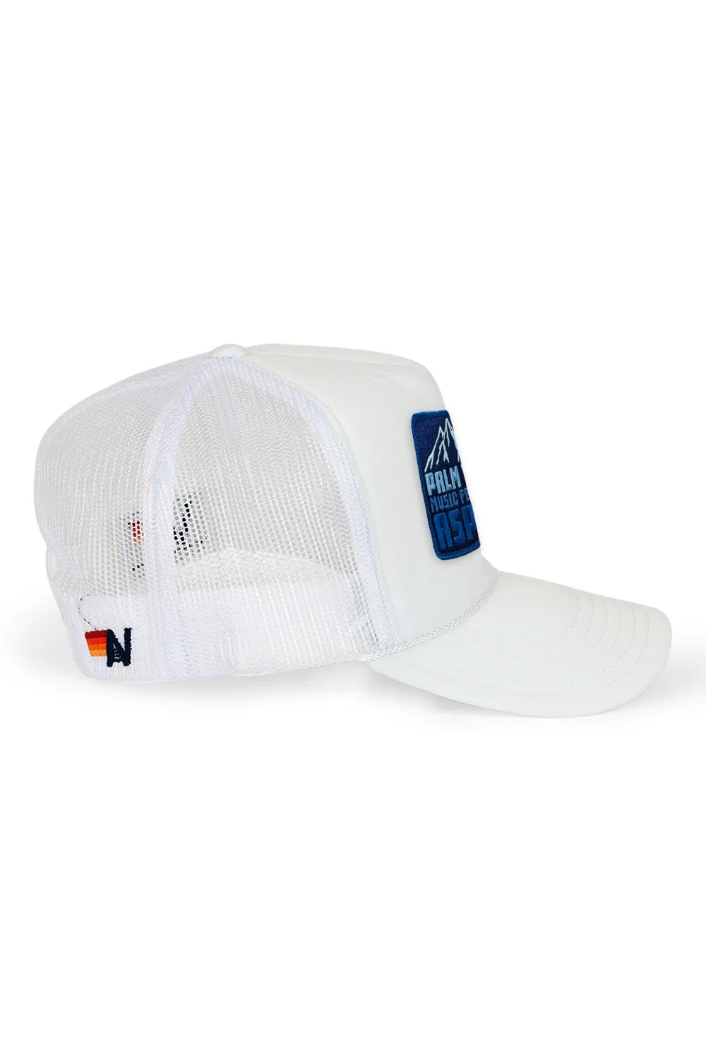 PALM TREE FESTIVAL ASPEN 2025 VINTAGE LOW RISE TRUCKER - WHITE sold by Aviator Nation product image thumbnail 2