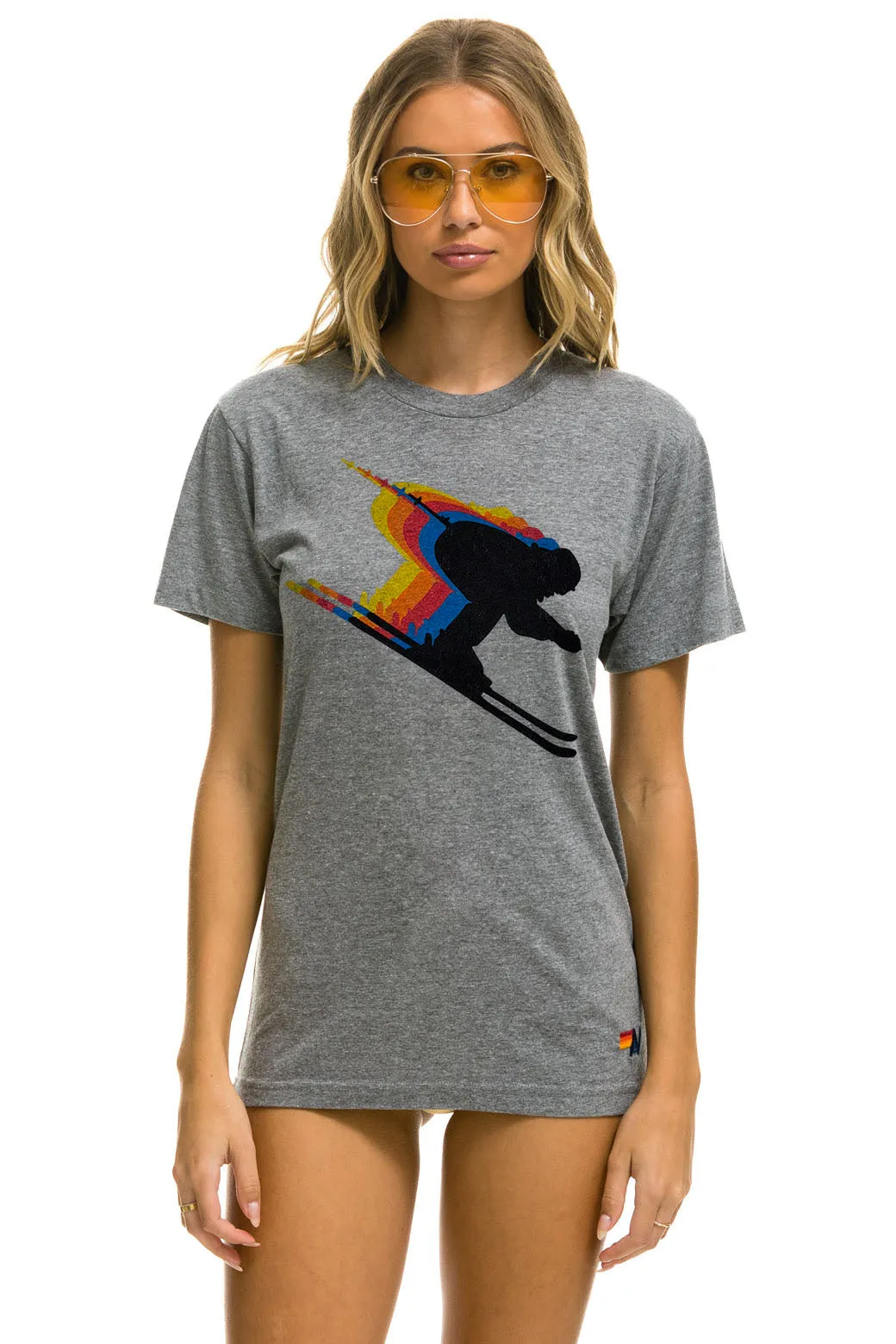 BIRDS OF PREY 2024 UNISEX CREW TEE SHIRT - HEATHER GREY sold by Aviator Nation product image thumbnail 2