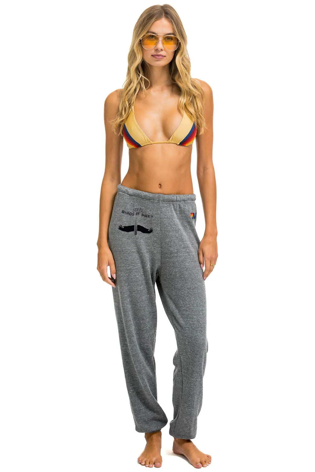 BIRDS OF PREY 2024 UNISEX SWEATPANTS - HEATHER GREY sold by Aviator Nation