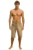 VINTAGE LOGO MENS SWEATSHORTS - FADED TAN sold by Aviator Nation