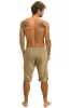 VINTAGE LOGO MENS SWEATSHORTS - FADED TAN sold by Aviator Nation