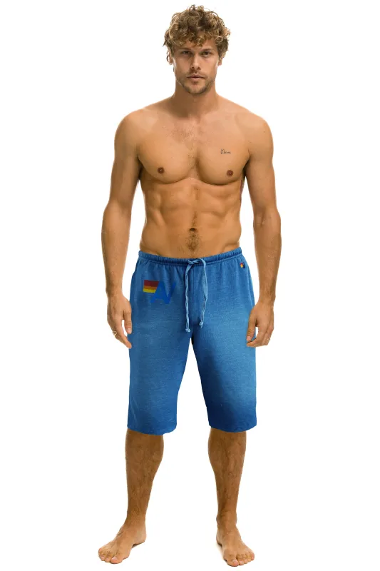 VINTAGE LOGO MENS SWEATSHORTS - FADED WATER sold by Aviator Nation