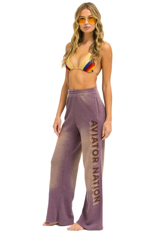 AN 3D WIDE LEG POCKET SWEATPANTS - FADED MOCHA sold by Aviator Nation