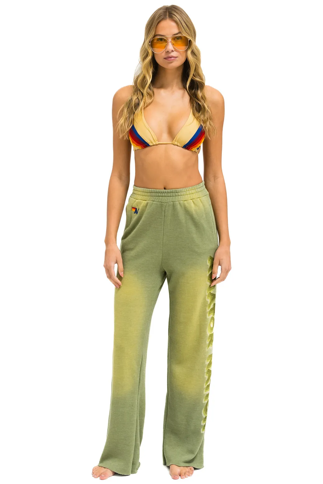 AN 3D WIDE LEG POCKET SWEATPANTS - FADED ARMY sold by Aviator Nation product image thumbnail 5