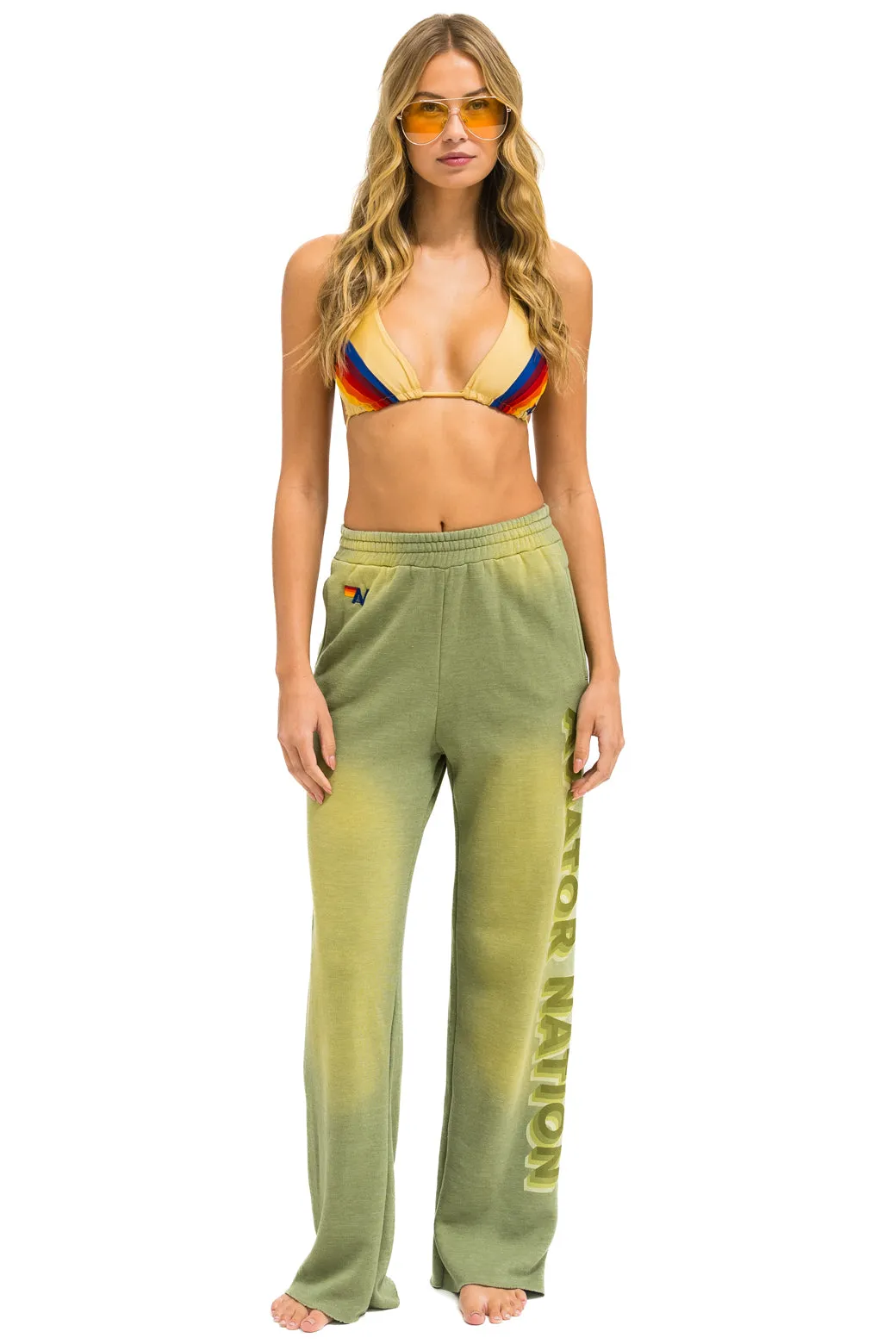 AN 3D WIDE LEG POCKET SWEATPANTS - FADED ARMY sold by Aviator Nation product image thumbnail 2