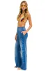 AN 3D WIDE LEG POCKET SWEATPANTS - FADED WATER sold by Aviator Nation