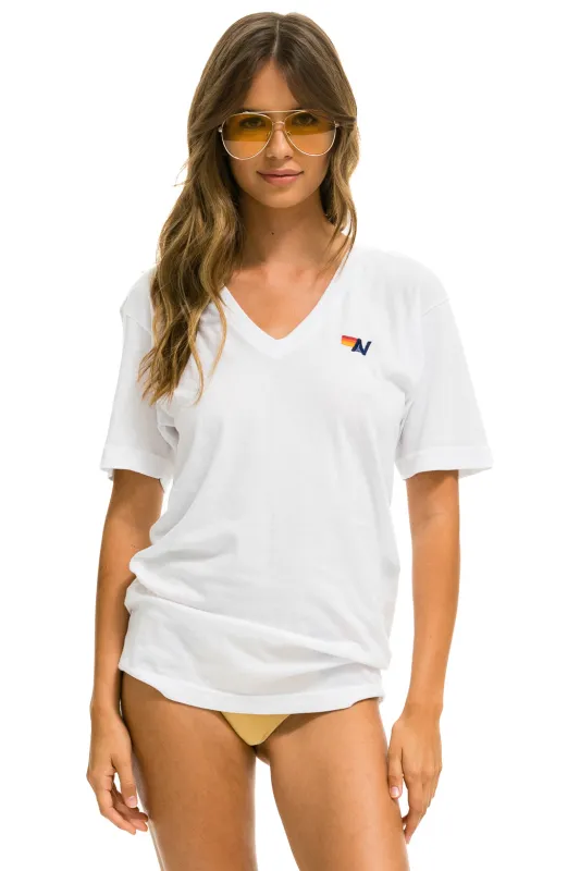 BASIC VNECK - WHITE sold by Aviator Nation