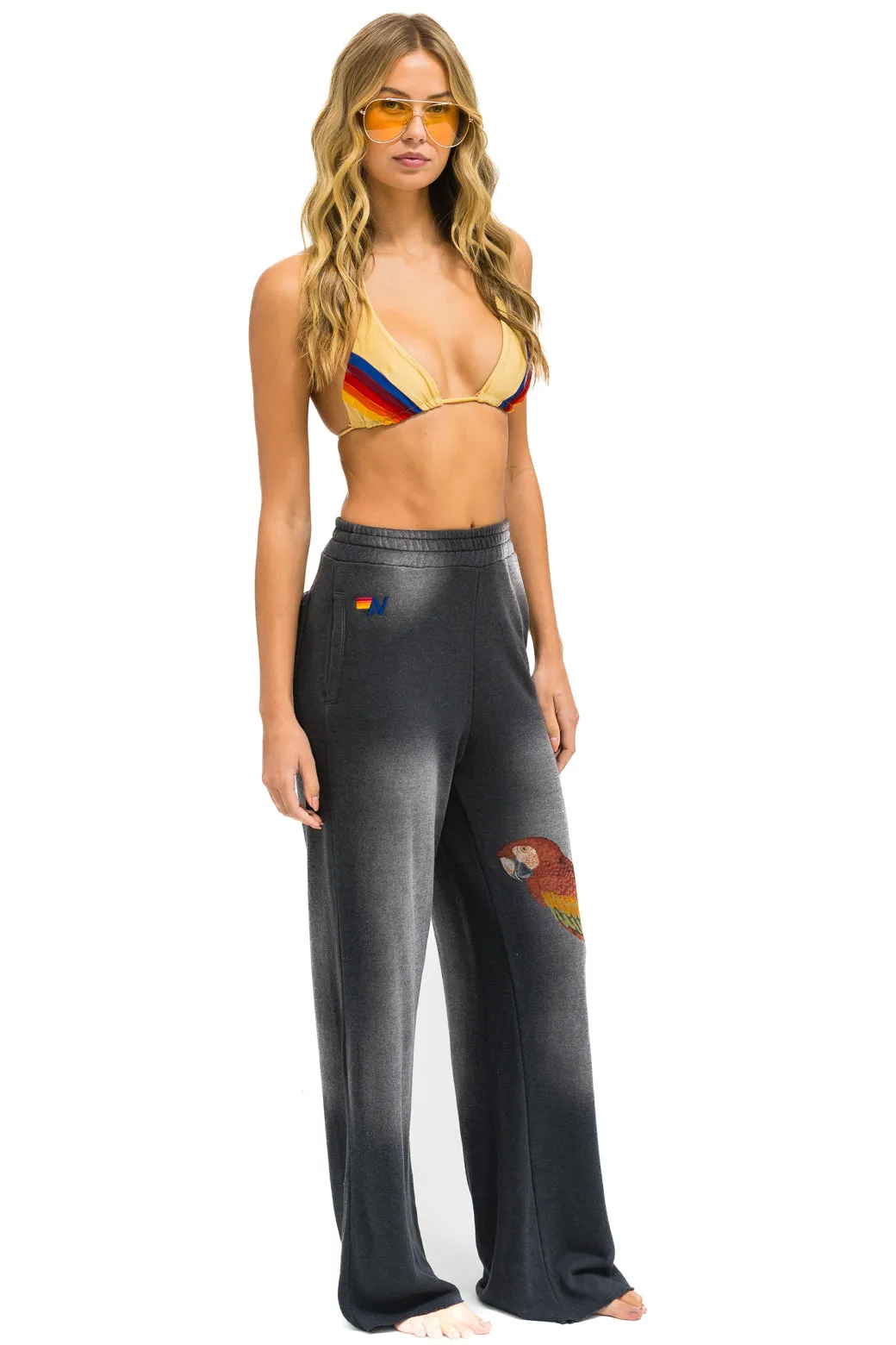 PARROT WIDE LEG POCKET SWEATPANTS - FADED SMOKE sold by Aviator Nation product image thumbnail 2