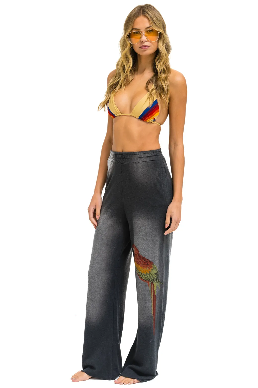 PARROT WIDE LEG POCKET SWEATPANTS - FADED SMOKE sold by Aviator Nation product image thumbnail 3