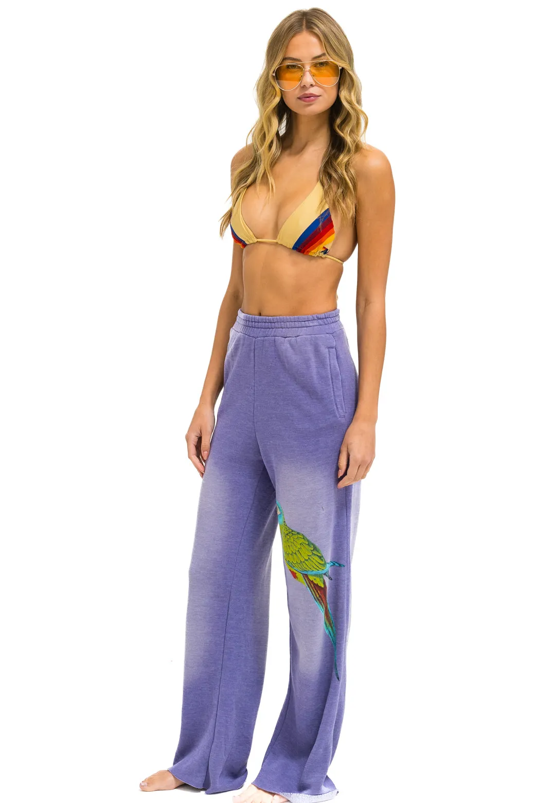 PARROT WIDE LEG POCKET SWEATPANTS - FADED GRAPE sold by Aviator Nation product image thumbnail 4