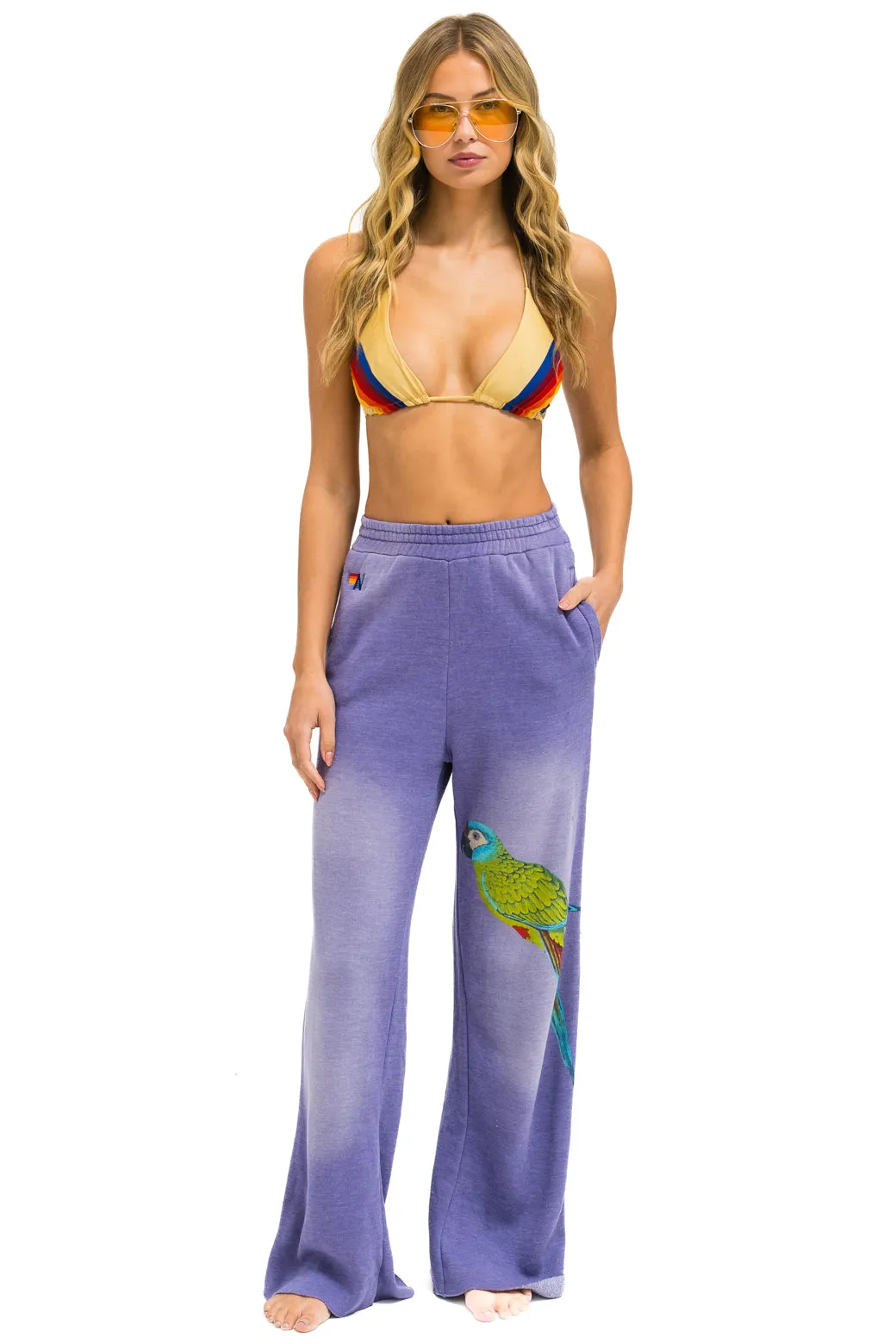 PARROT WIDE LEG POCKET SWEATPANTS - FADED GRAPE sold by Aviator Nation product image thumbnail 2