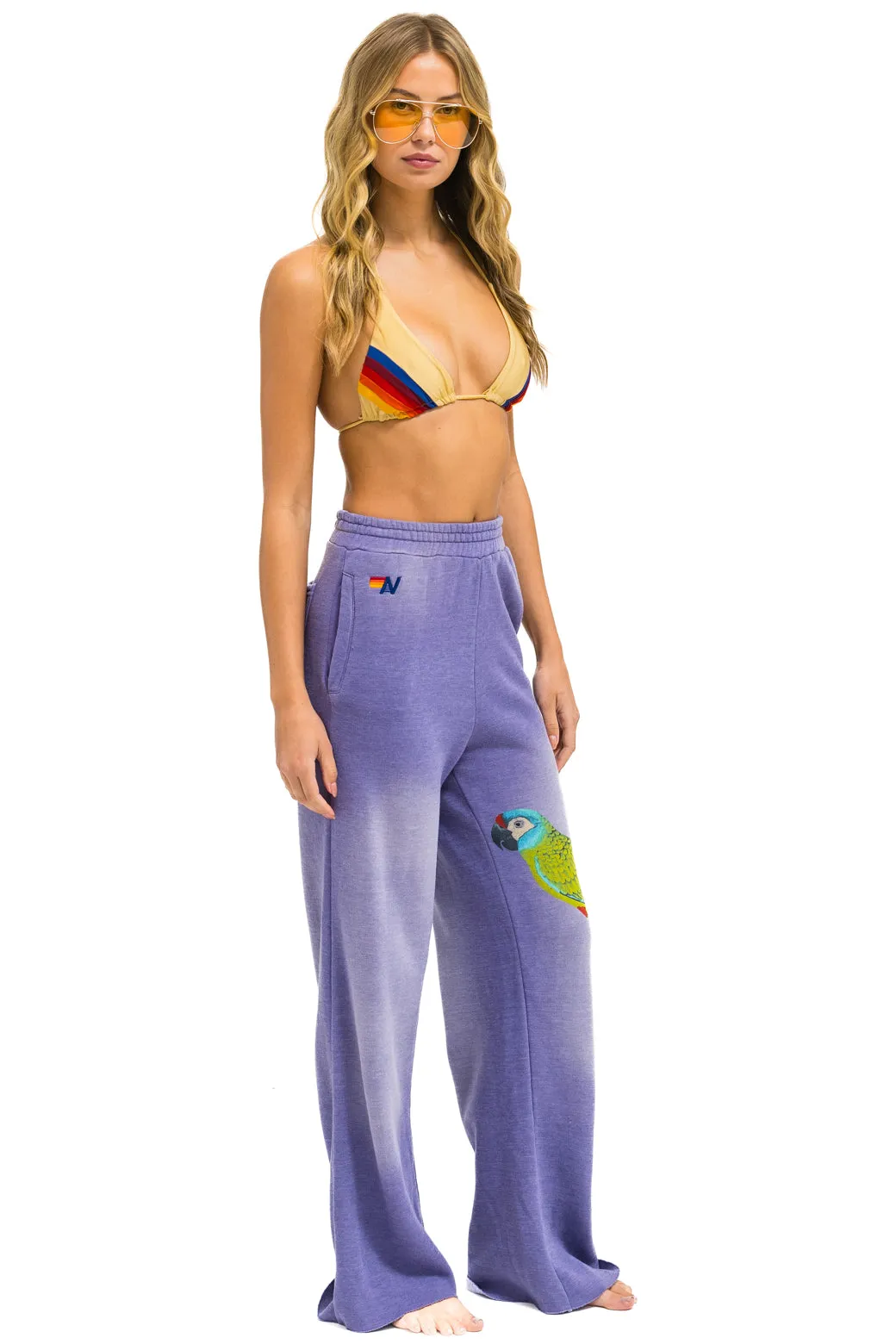 PARROT WIDE LEG POCKET SWEATPANTS - FADED GRAPE sold by Aviator Nation product image thumbnail 3