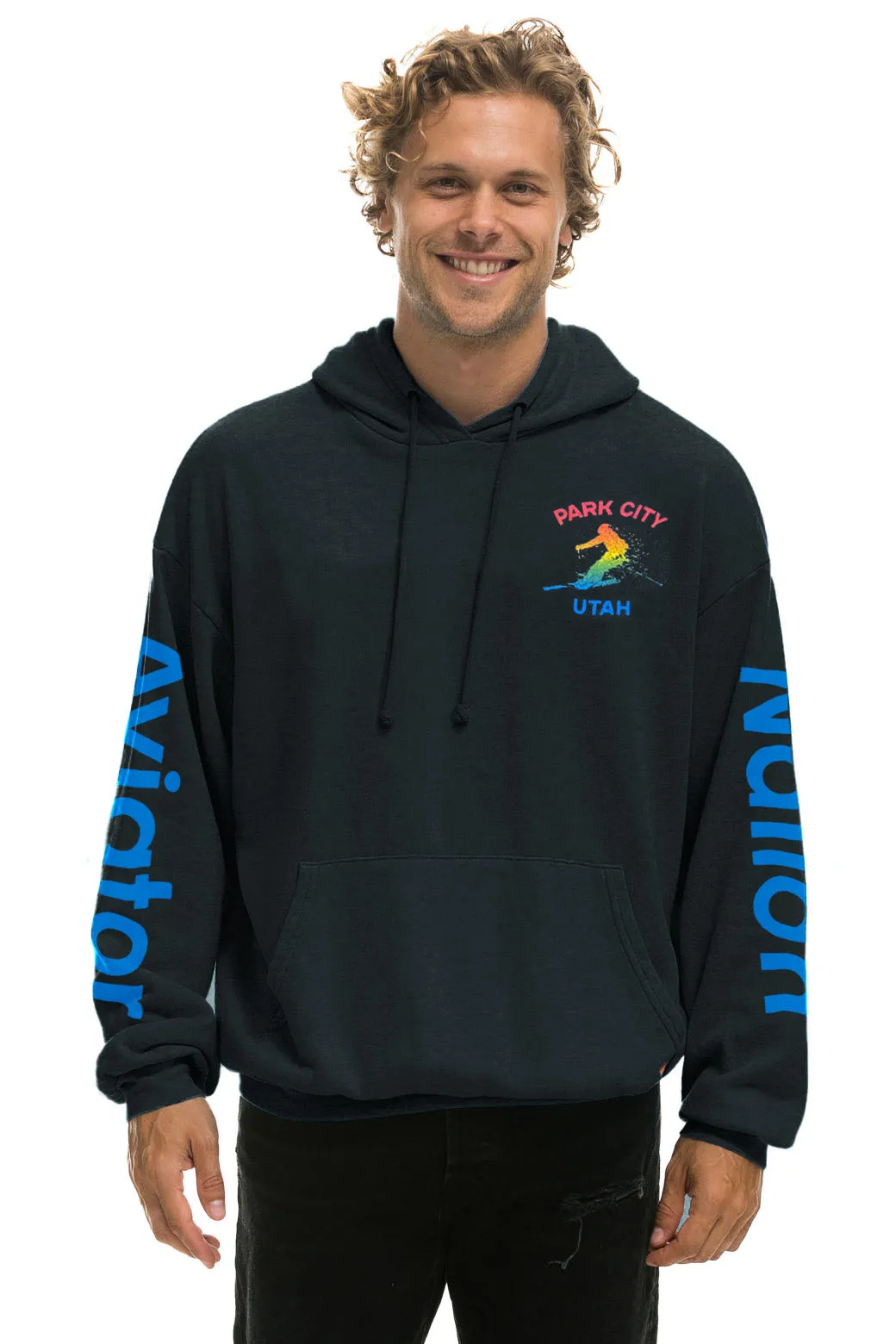 PARK CITY PULLOVER RELAXED HOODIE - CHARCOAL sold by Aviator Nation product image thumbnail 2