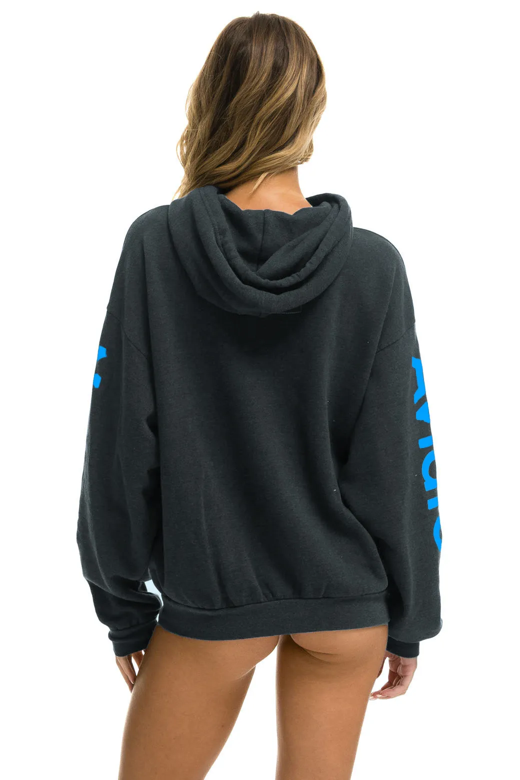 PARK CITY PULLOVER RELAXED HOODIE - CHARCOAL sold by Aviator Nation product image thumbnail 3