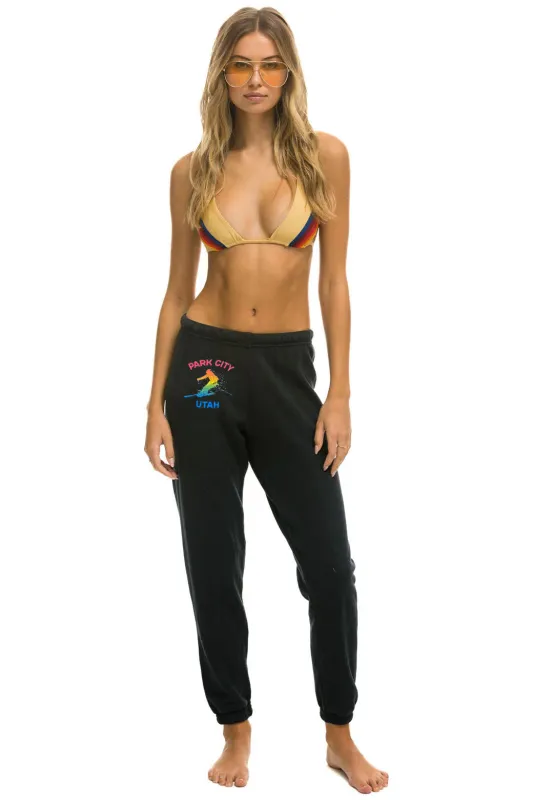 PARK CITY SWEATPANTS - CHARCOAL sold by Aviator Nation