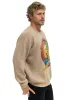 TROPICAL SURF RELAXED CREW SWEATSHIRT - FADED TAN sold by Aviator Nation