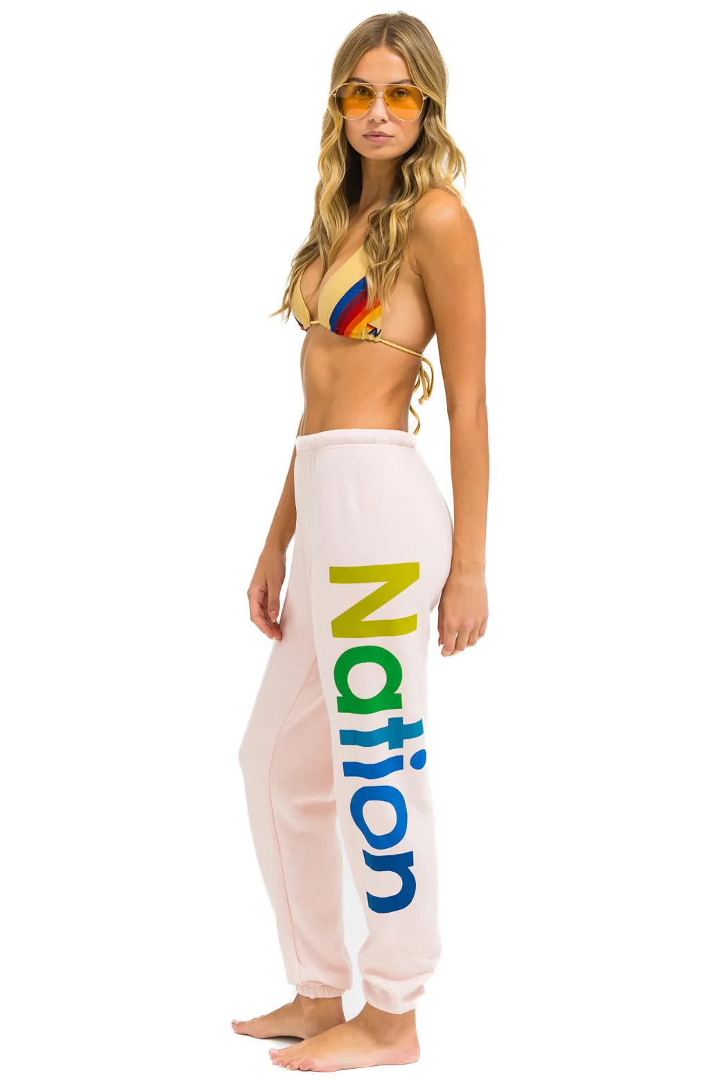 AVIATOR NATION 2 SWEATPANTS - LIGHT PINK sold by Aviator Nation product image thumbnail 2