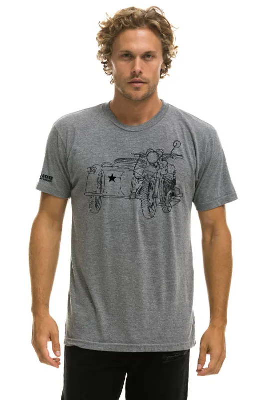 GARDEN STATE CONCERT CREW TEE SHIRT - HEATHER GREY sold by Aviator Nation