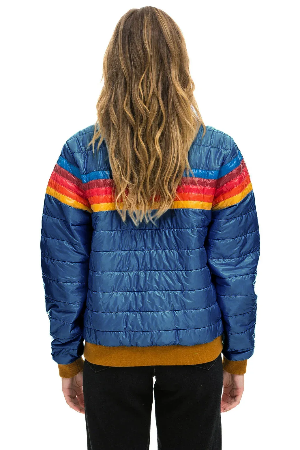 5 STRIPE RAINBOW - GLOSSY DEEP BLUE sold by Aviator Nation product image thumbnail 2