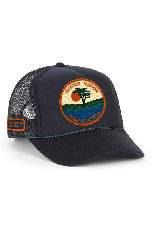 PEBBLE BEACH FOOD & WINE 2025 VINTAGE LOW RISE TRUCKER sold by Aviator Nation