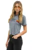 PEBBLE BEACH FOOD & WINE 2025 BOYFRIEND TEE - HEATHER GREY sold by Aviator Nation