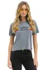 PEBBLE BEACH FOOD & WINE 2025 BOYFRIEND TEE - HEATHER GREY sold by Aviator Nation
