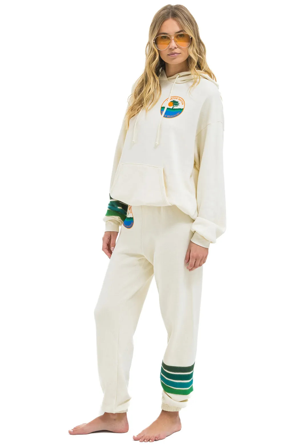 PEBBLE BEACH FOOD & WINE 2025 UNISEX SWEATPANTS - VINTAGE WHITE sold by Aviator Nation product image thumbnail 2