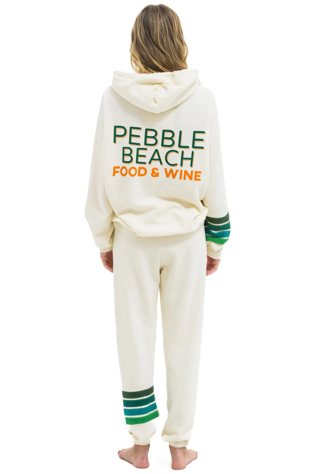 PEBBLE BEACH FOOD & WINE 2025 UNISEX SWEATPANTS - VINTAGE WHITE sold by Aviator Nation product image thumbnail 4