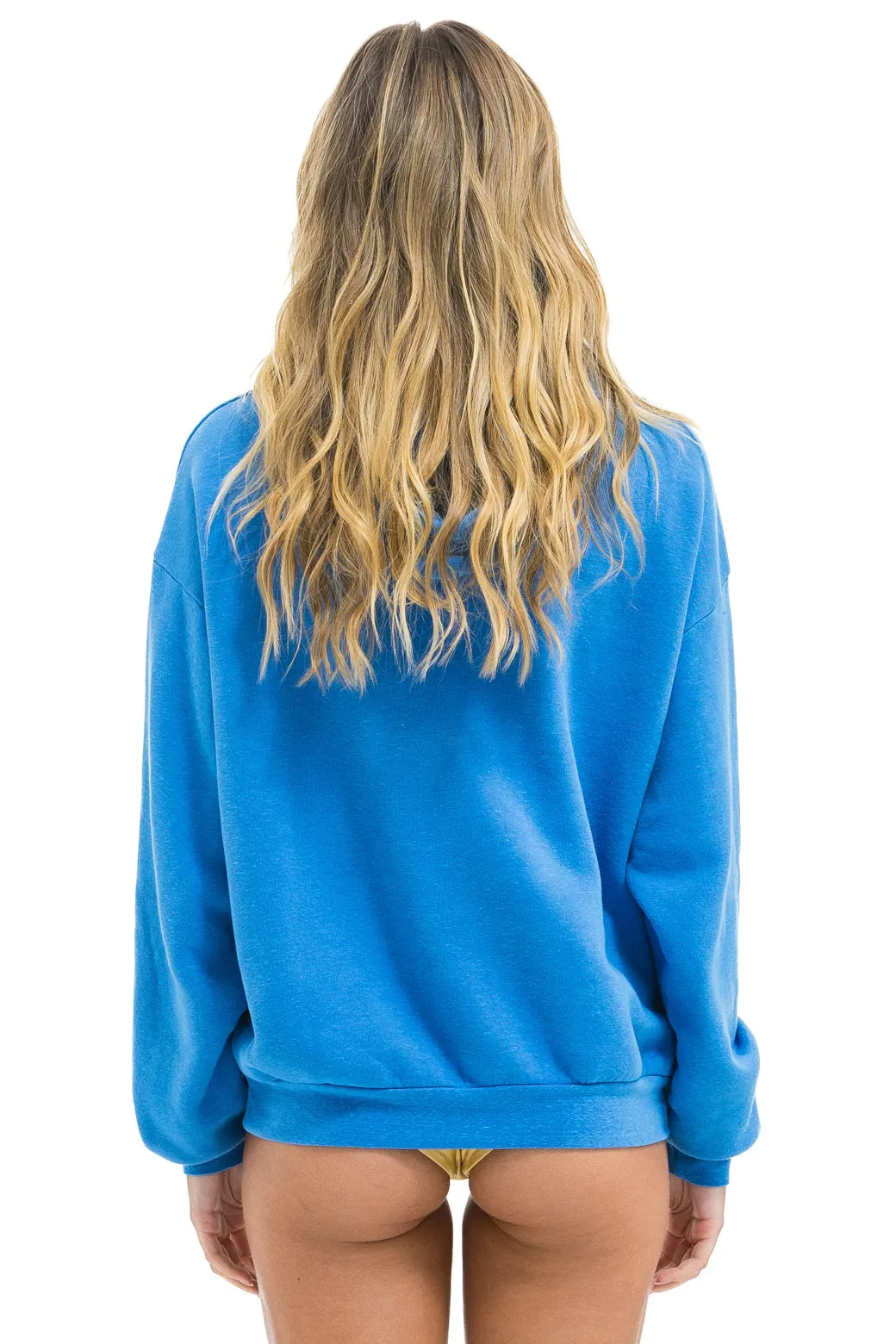 LOGO PULLOVER RELAXED HOODIE - COBALT sold by Aviator Nation product image thumbnail 5