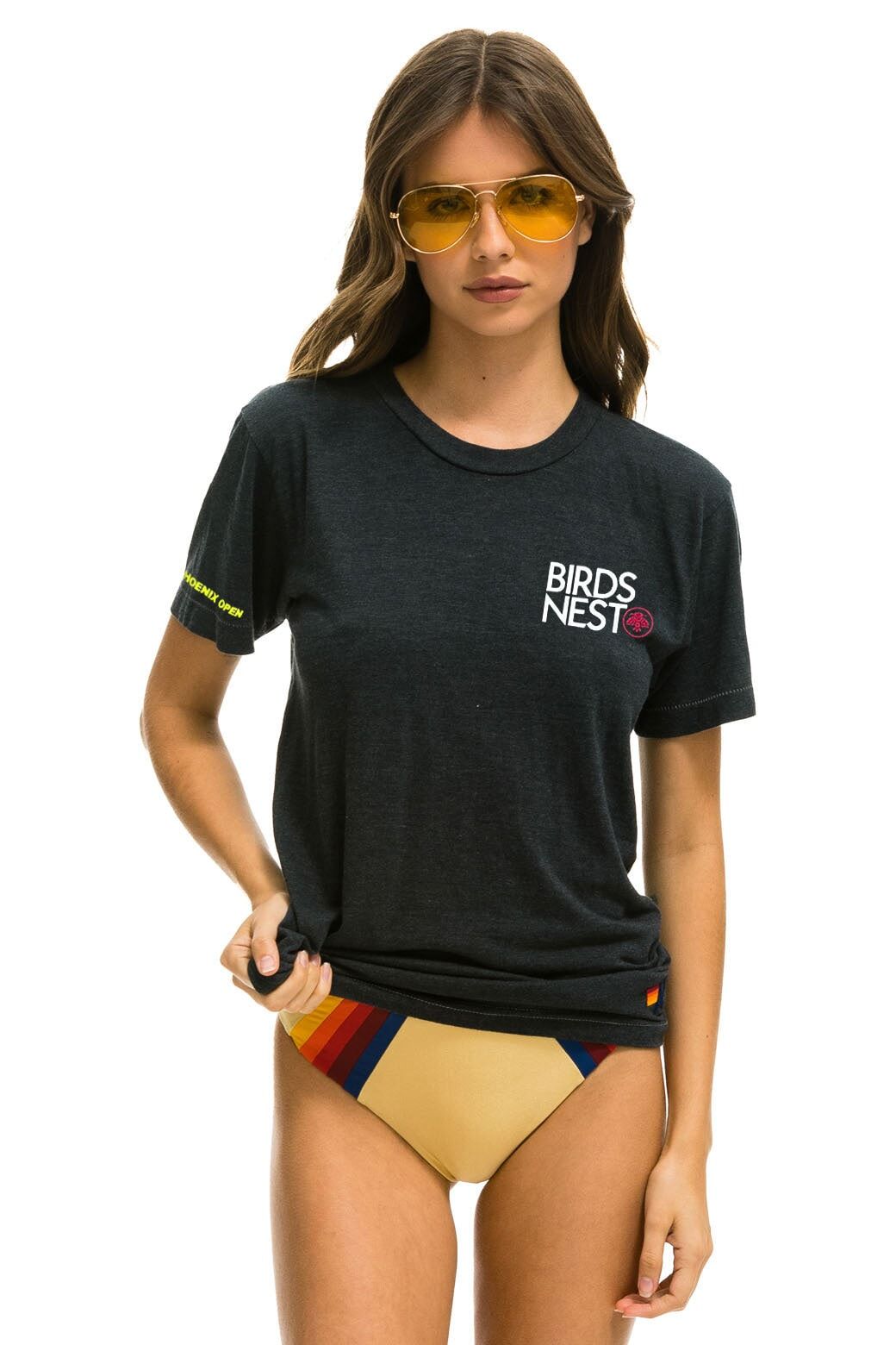 WM PHOENIX OPEN 2023 BIRDS NEST TEE - CHARCOAL sold by Aviator Nation