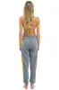 5 STRIPE SWEATPANTS - HEATHER GREY // NEON sold by Aviator Nation
