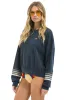 RUGBY STITCH 2 RELAXED CREW SWEATSHIRT - CHARCOAL // CHARCOAL sold by Aviator Nation