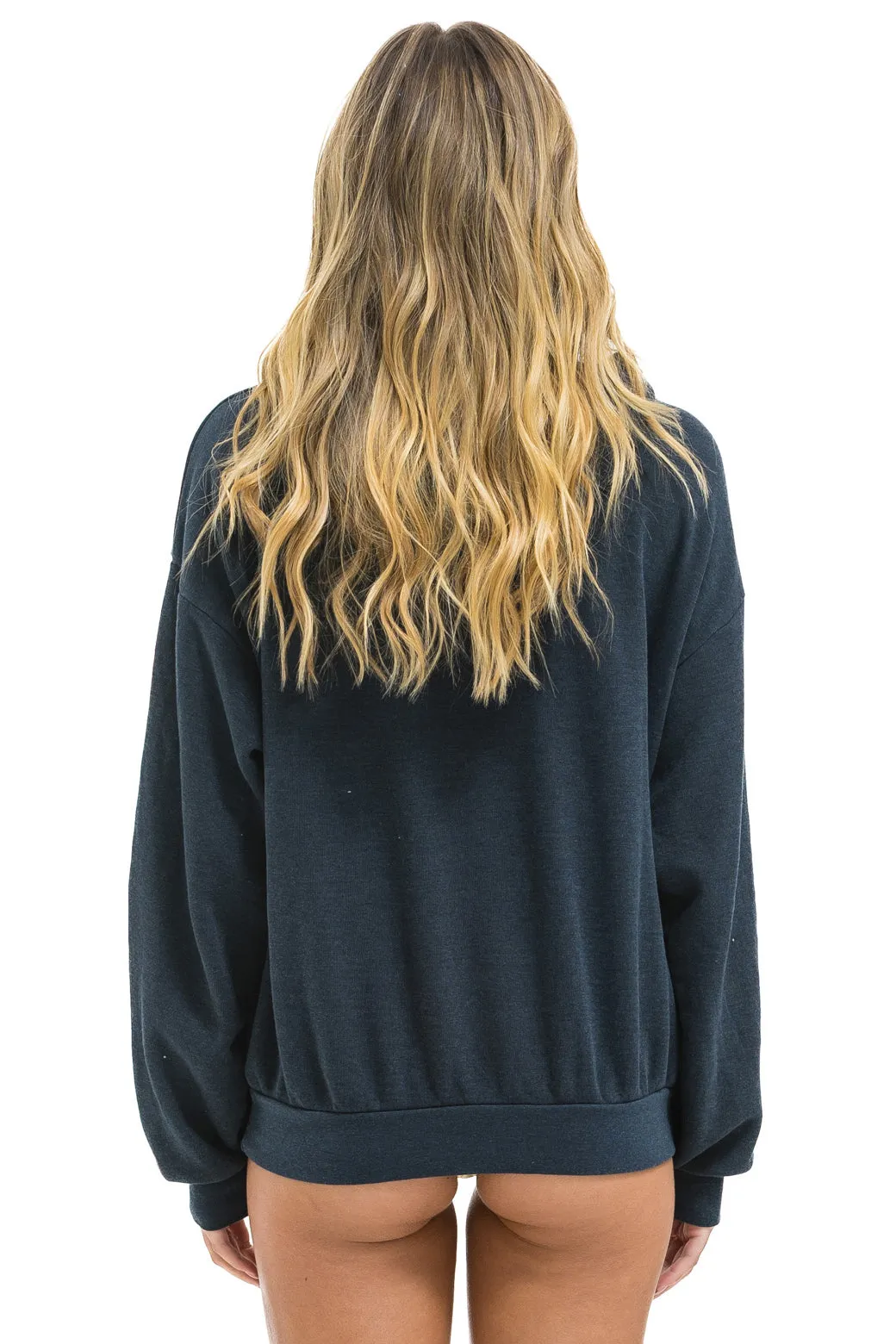 SUNSET PATCH PULLOVER RELAXED HOODIE - CHARCOAL sold by Aviator Nation product image thumbnail 5