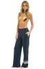RUGBY STITCH WIDE LEG POCKET SWEATPANTS - CHARCOAL // CHARCOAL sold by Aviator Nation