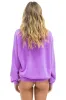 CROSS STRIPE RELAXED PULLOVER HOODIE - NEON PURPLE // PURPLE sold by Aviator Nation