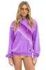 CROSS STRIPE RELAXED PULLOVER HOODIE - NEON PURPLE // PURPLE sold by Aviator Nation