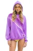 CROSS STRIPE RELAXED PULLOVER HOODIE - NEON PURPLE // PURPLE sold by Aviator Nation