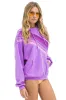 CROSS STRIPE RELAXED PULLOVER HOODIE - NEON PURPLE // PURPLE sold by Aviator Nation