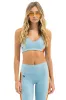 WOMEN'S 5 STRIPE SPORTS BRA - MIST sold by Aviator Nation
