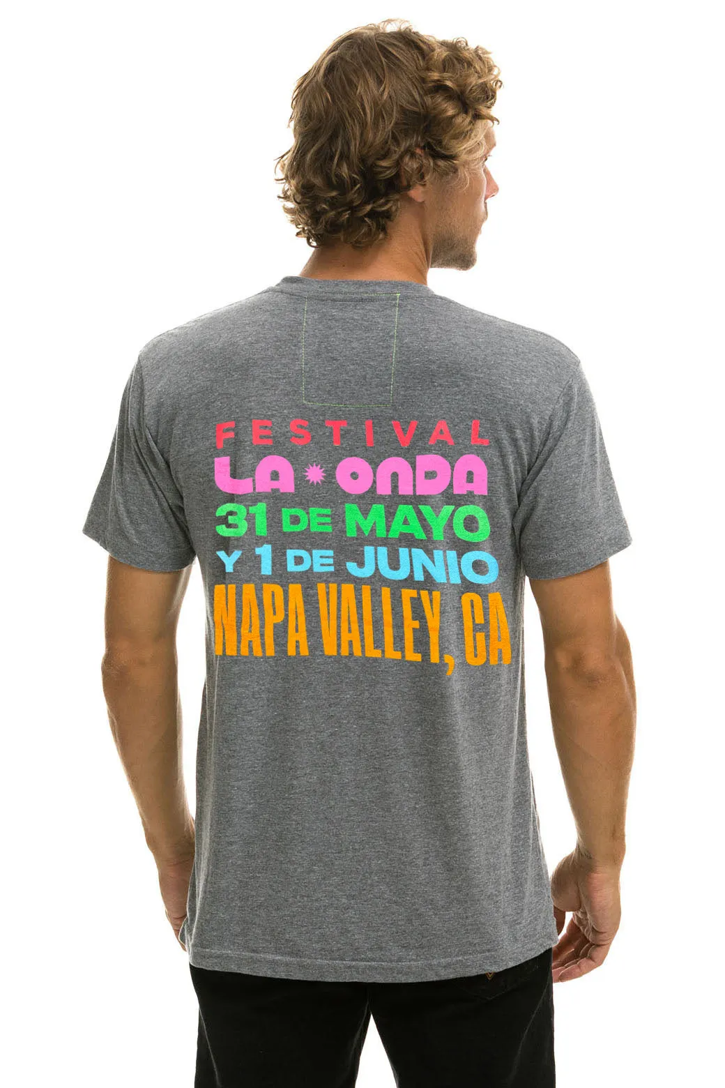 LA ONDA 2025 TEE - HEATHER sold by Aviator Nation product image thumbnail 3