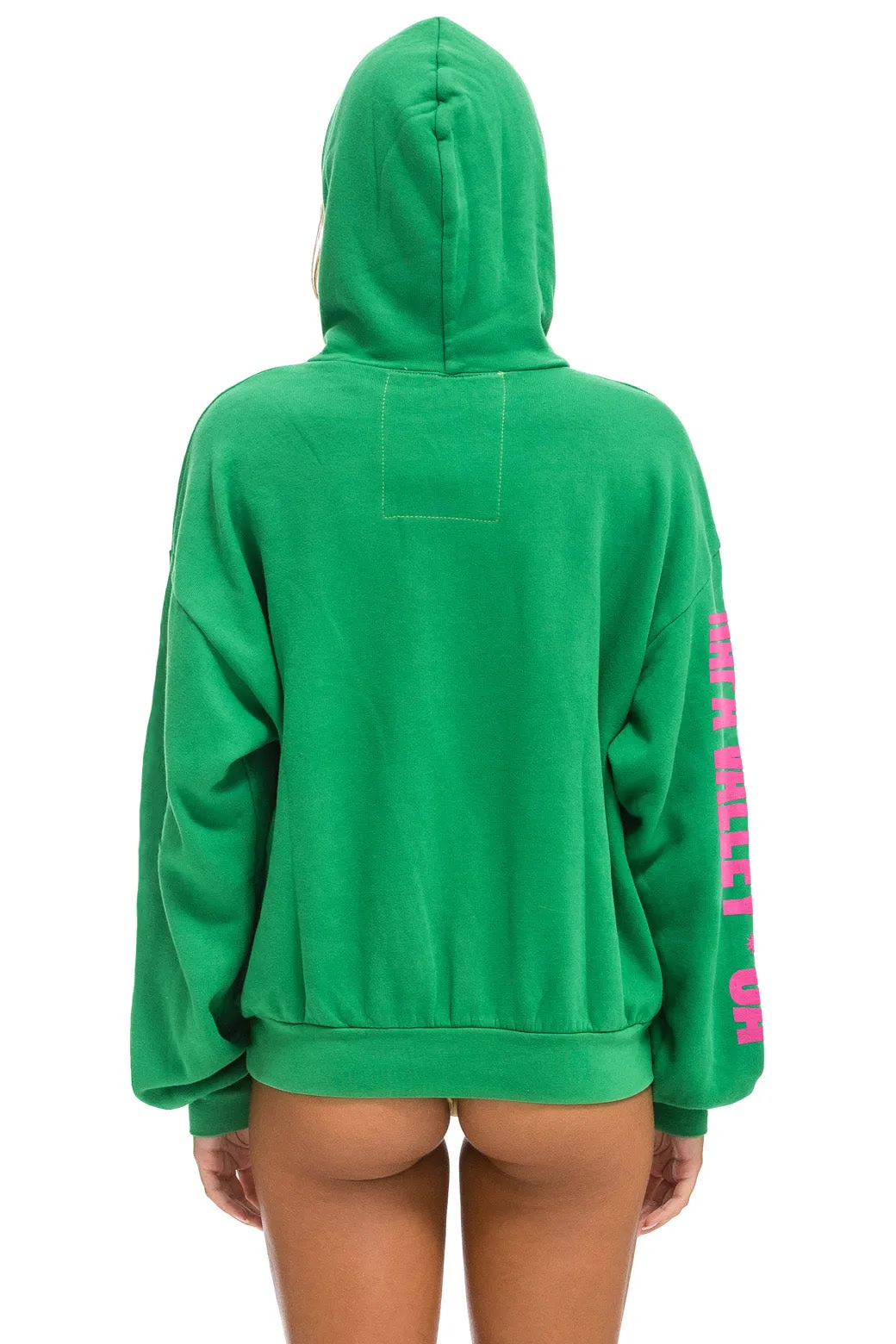 LA ONDA 2025 RELAXED PULLOVER HOODIE - KELLY GREEN sold by Aviator Nation product image thumbnail 3