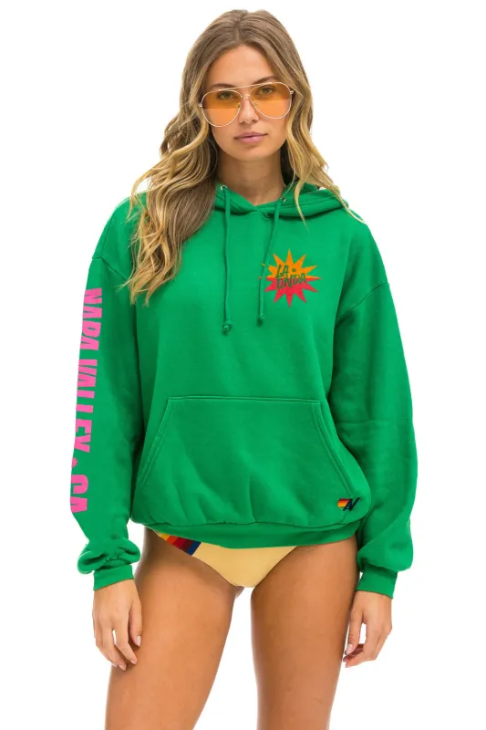 LA ONDA 2025 RELAXED PULLOVER HOODIE - KELLY GREEN sold by Aviator Nation